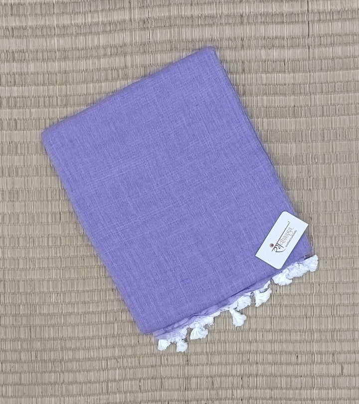 RangDhaaga Lavender cotton Saree