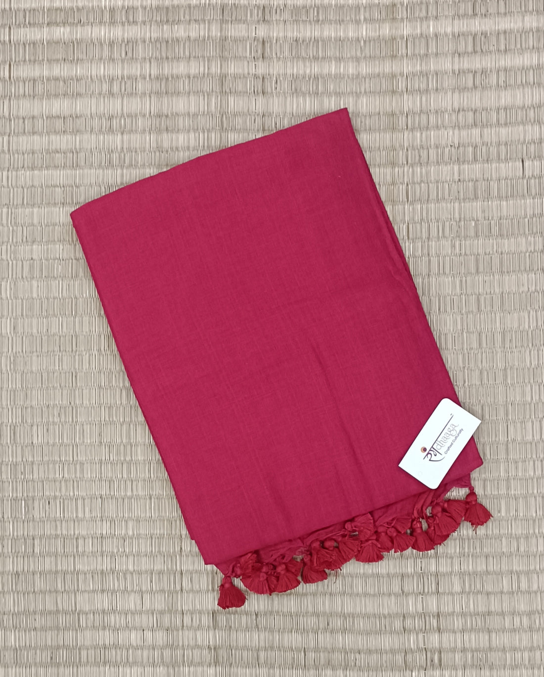 Rangdhaaga Red Cotton Saree