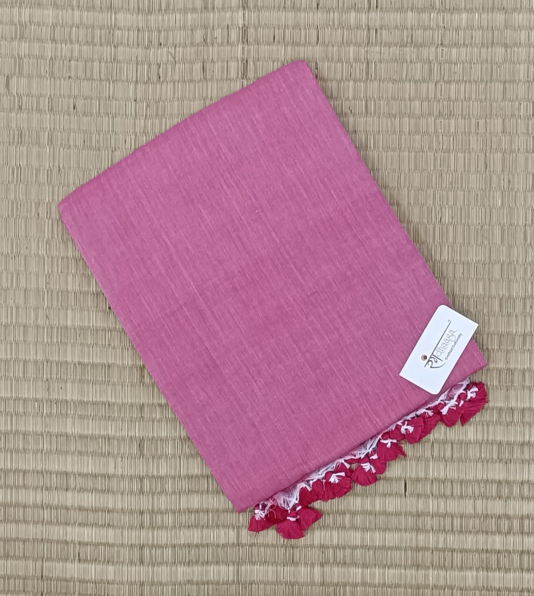 Rangdhaaga pink Cotton Saree