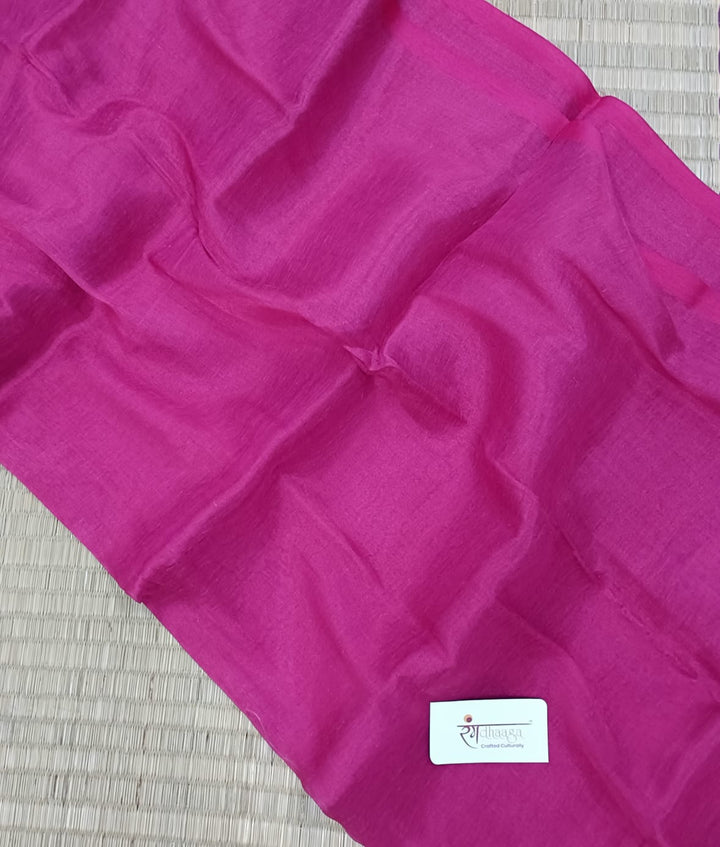 RangDhaaga Gulabi Reshmi Raga Tissue Saree