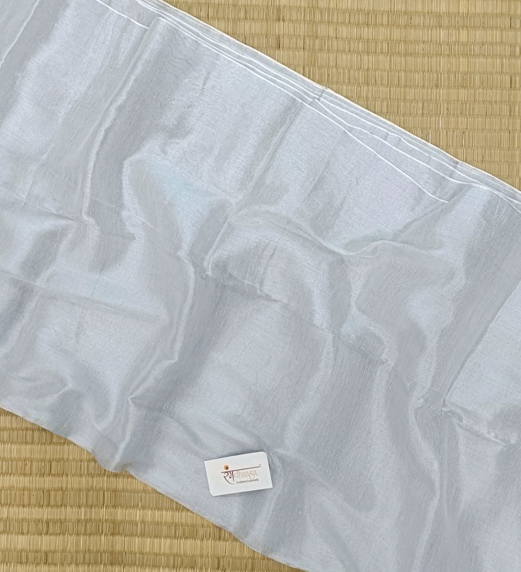 Silver Raga Tissue Saree