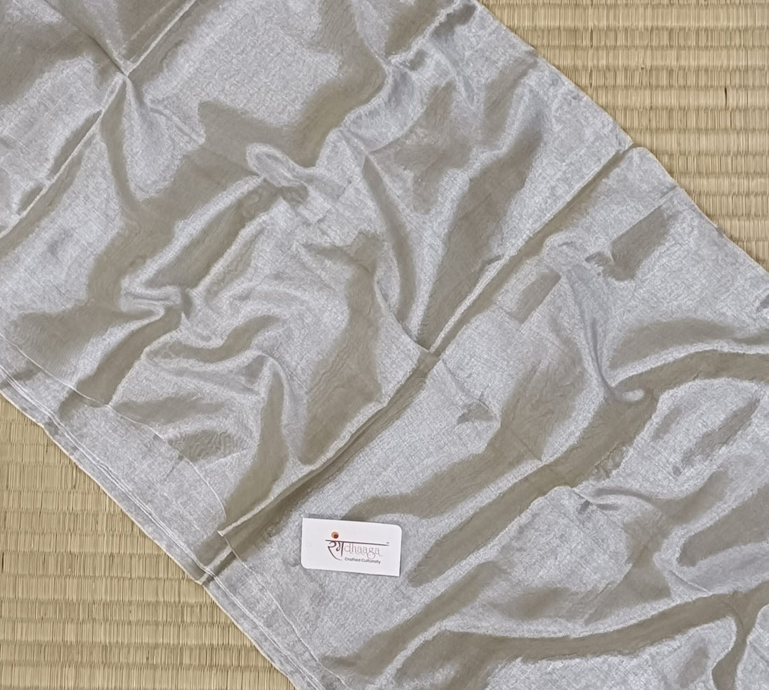 Silver Raga Tissue Saree