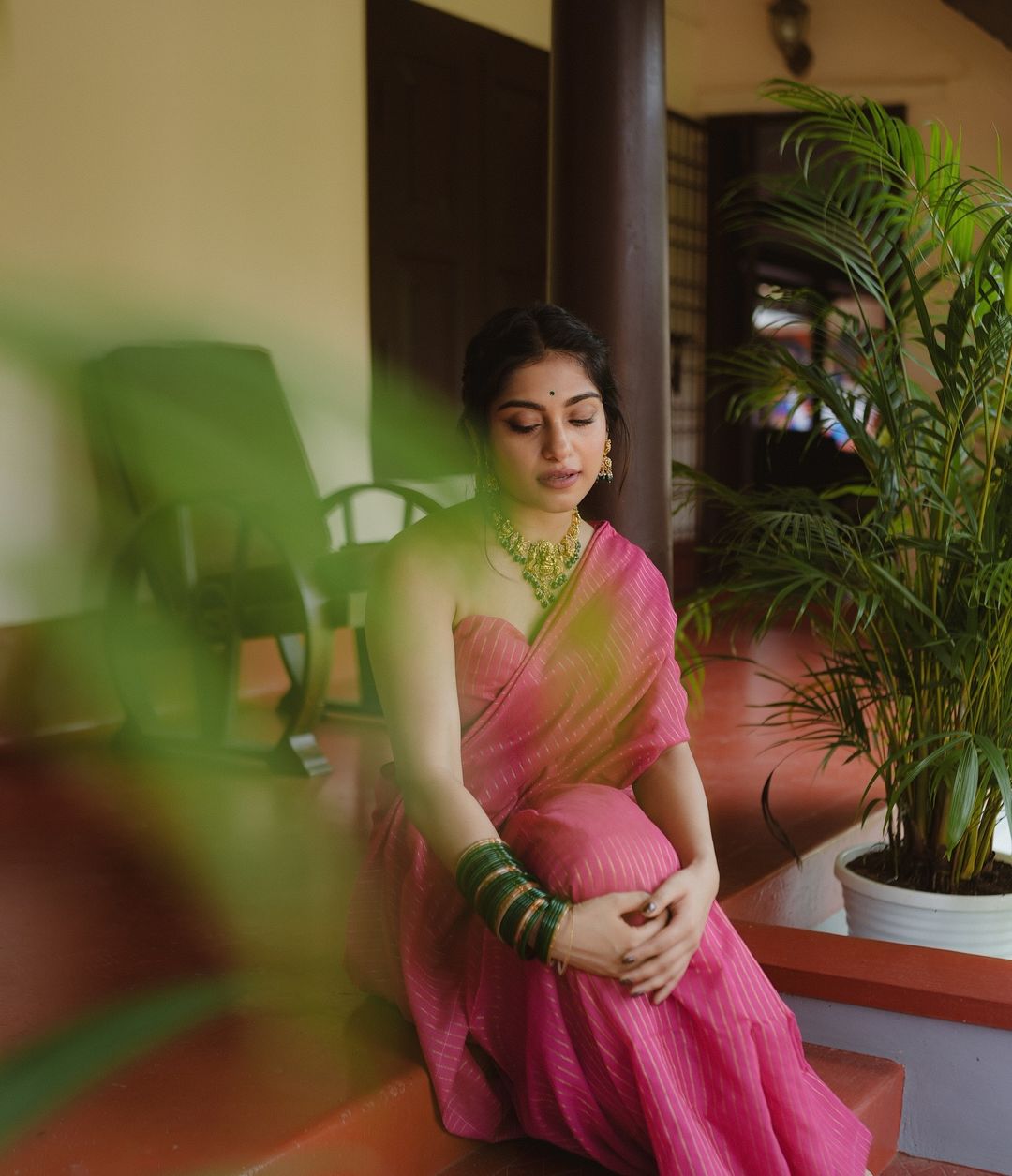 Rangdhaaga Pink Zari Lining Cotton Saree