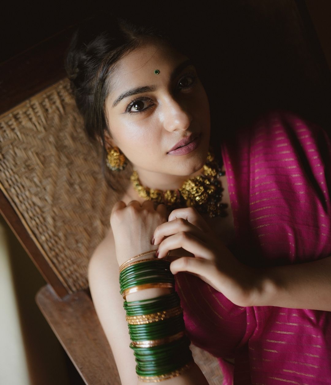 Rangdhaaga Pink Zari Lining Cotton Saree